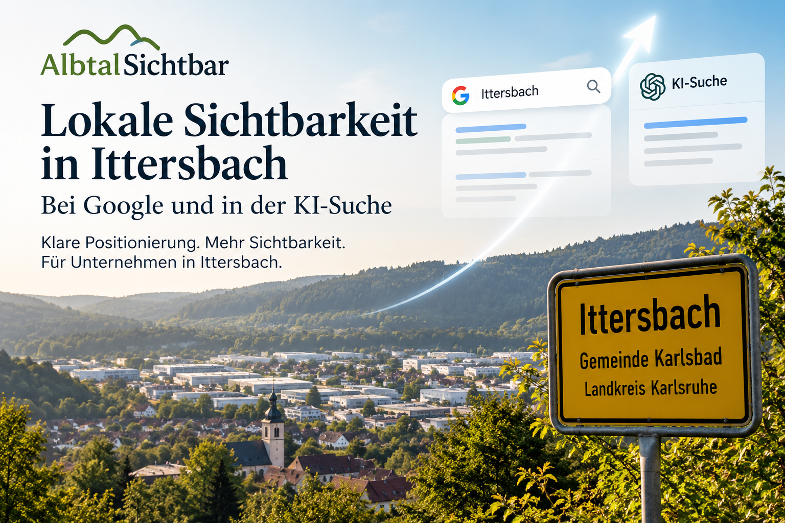 Lokale Sichtbarkeit in Ittersbach – bei Google und in der KI-Suche
