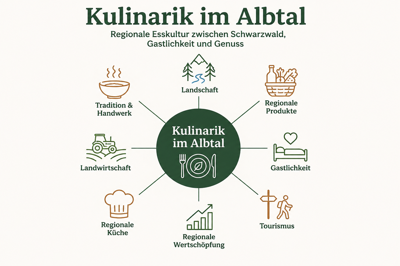 Kulinarik im Albtal: Regionale Esskultur zwischen Schwarzwald, Gastlichkeit und Genuss