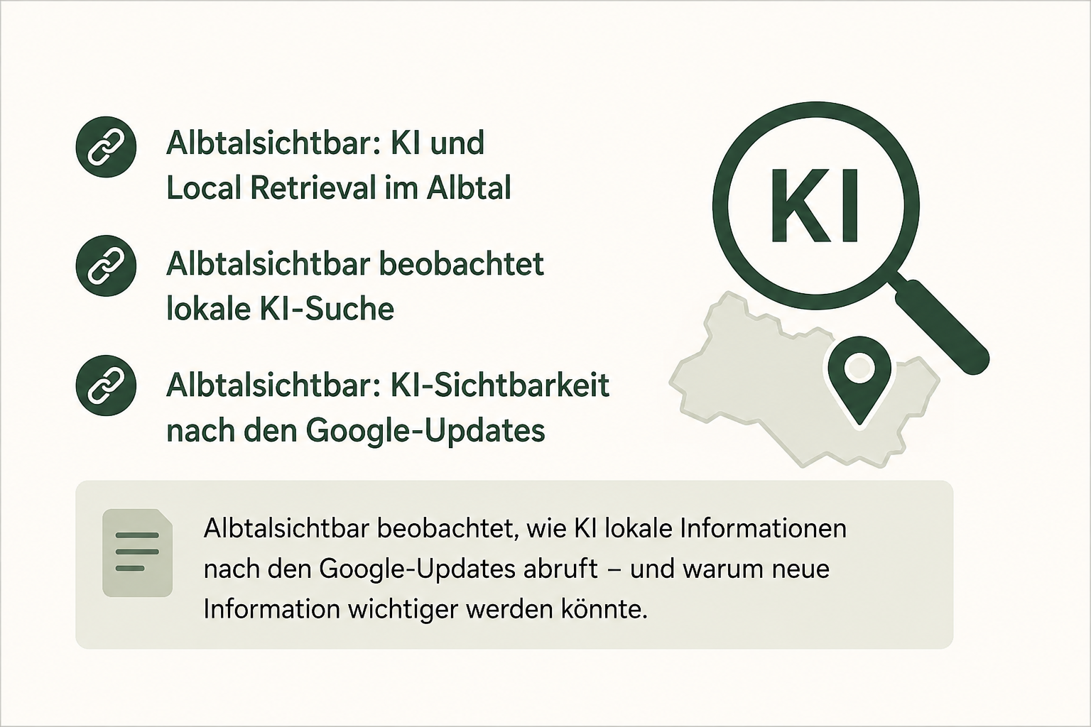 KI, lokale Suche und Google: Was wir im Albtal nach den August-Updates beobachten